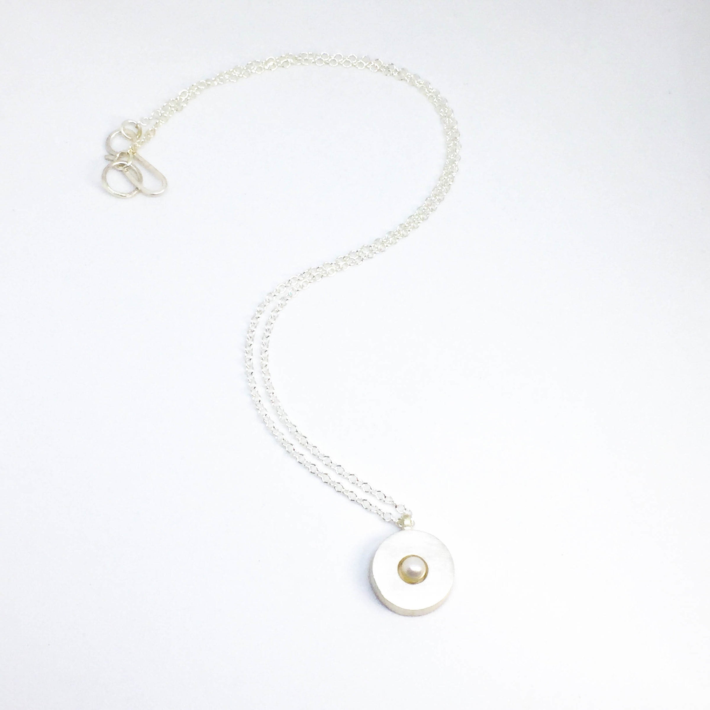 Pearl Disc Necklace