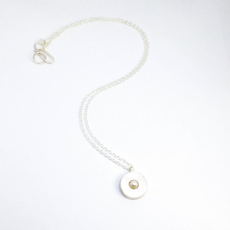 Pearl Disc Necklace