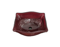 Merlot Sink with Silver Accent