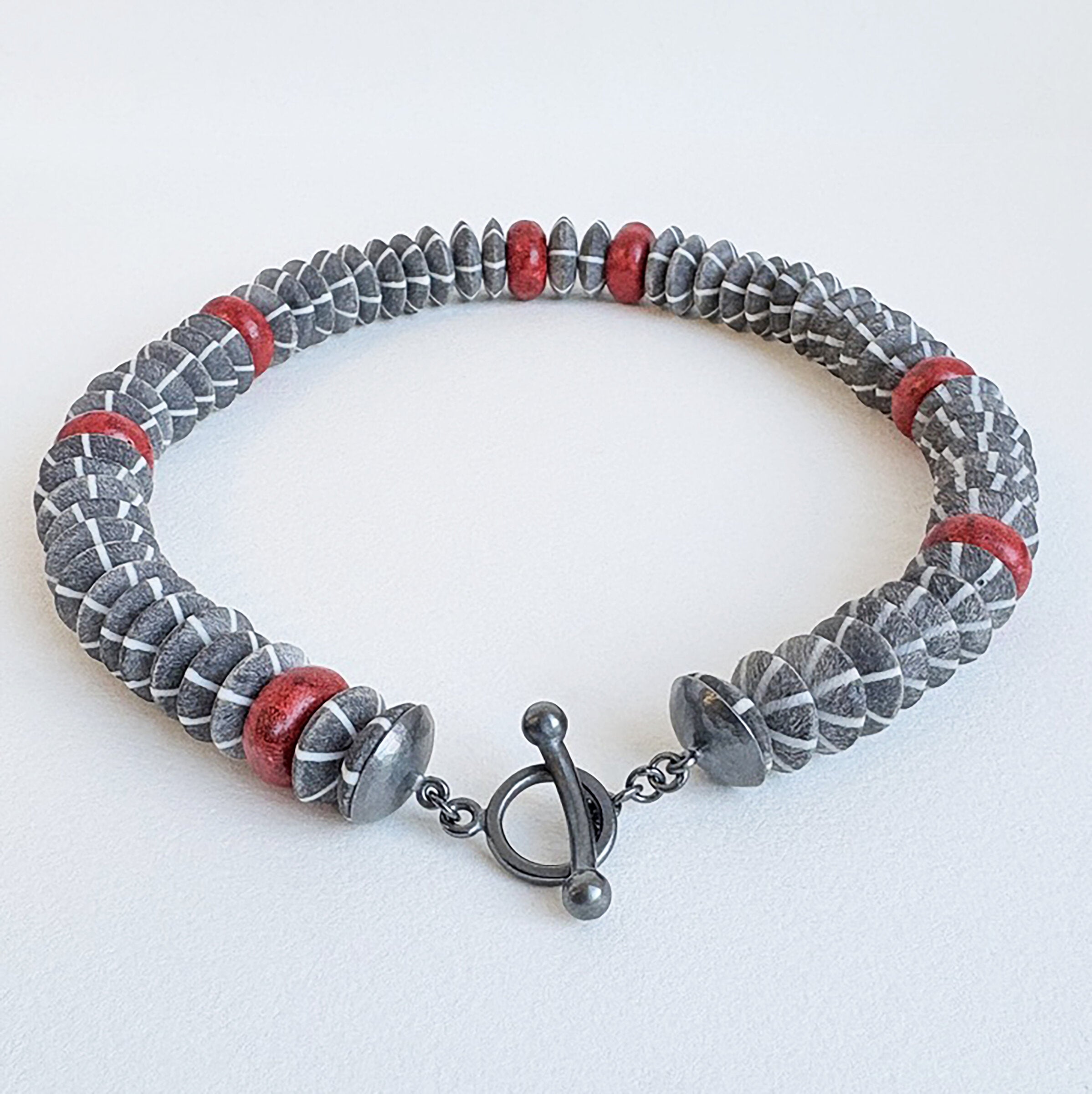 Buffalo Horn & Sponge Coral Necklace