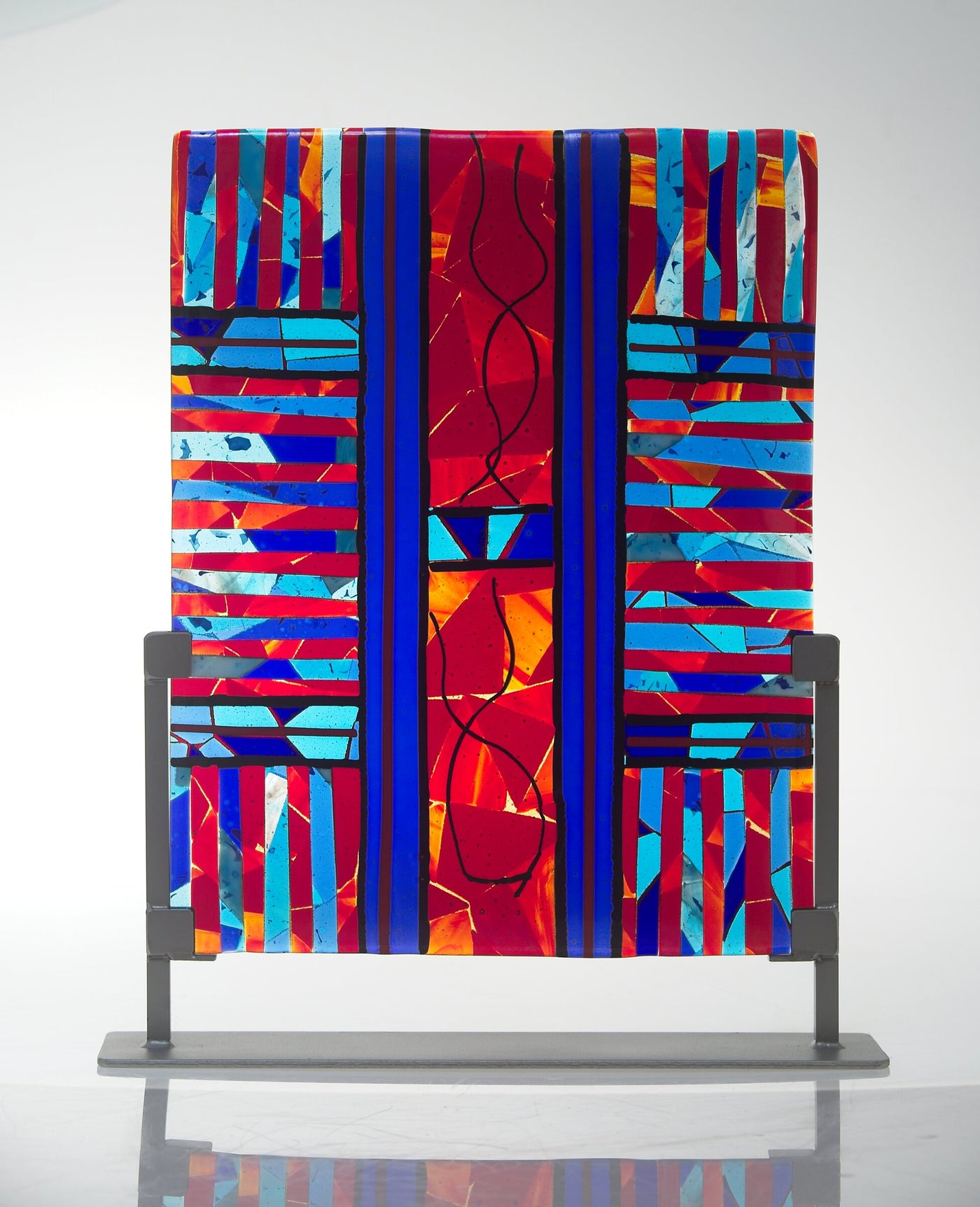 Tapestry in Red and Blue