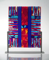 Tapestry in Red and Blue