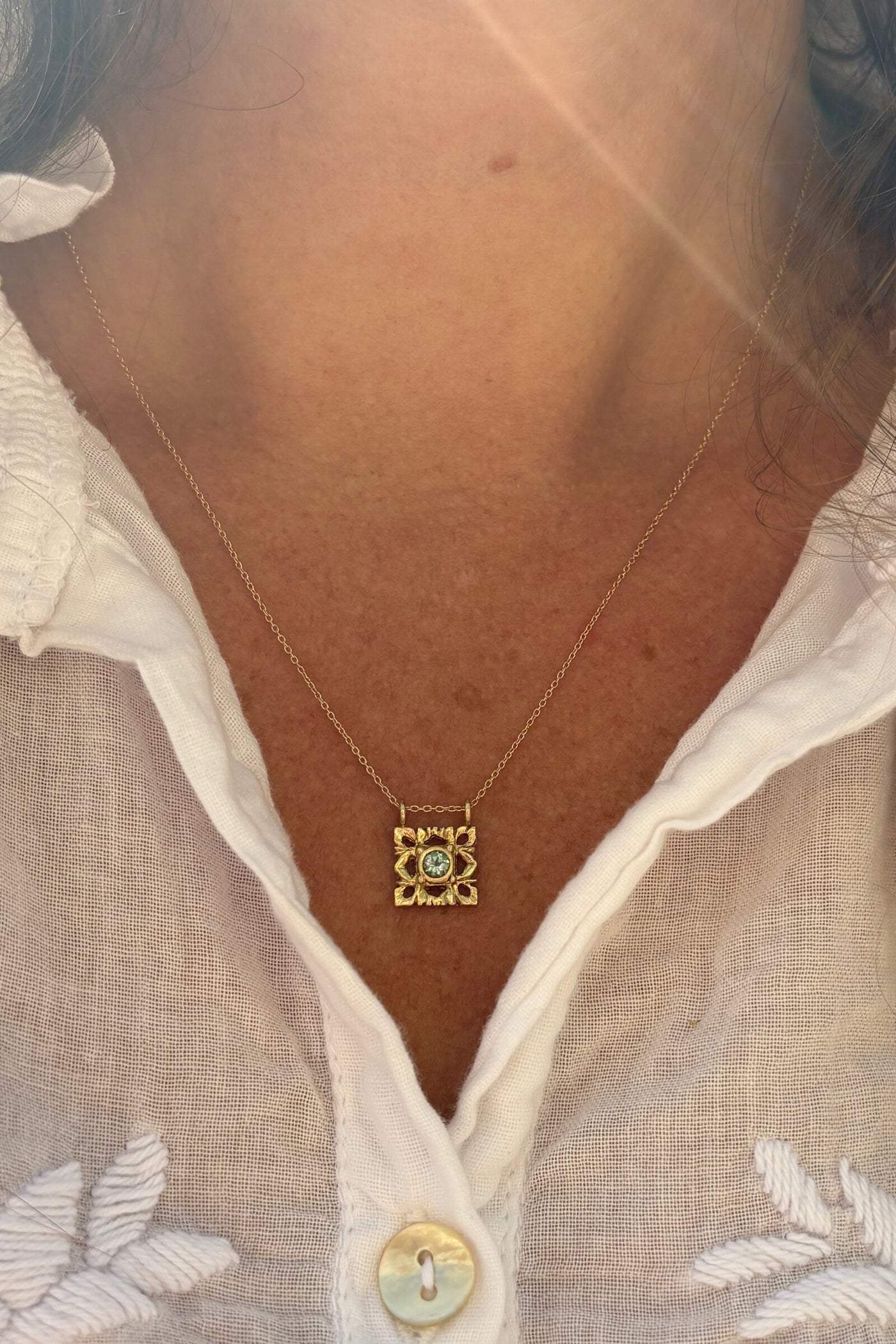 Sequence Emerald Necklace