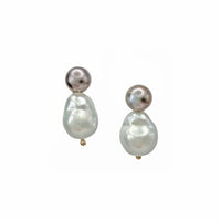 Baroque Akoya & Tahitian Pearl Earrings