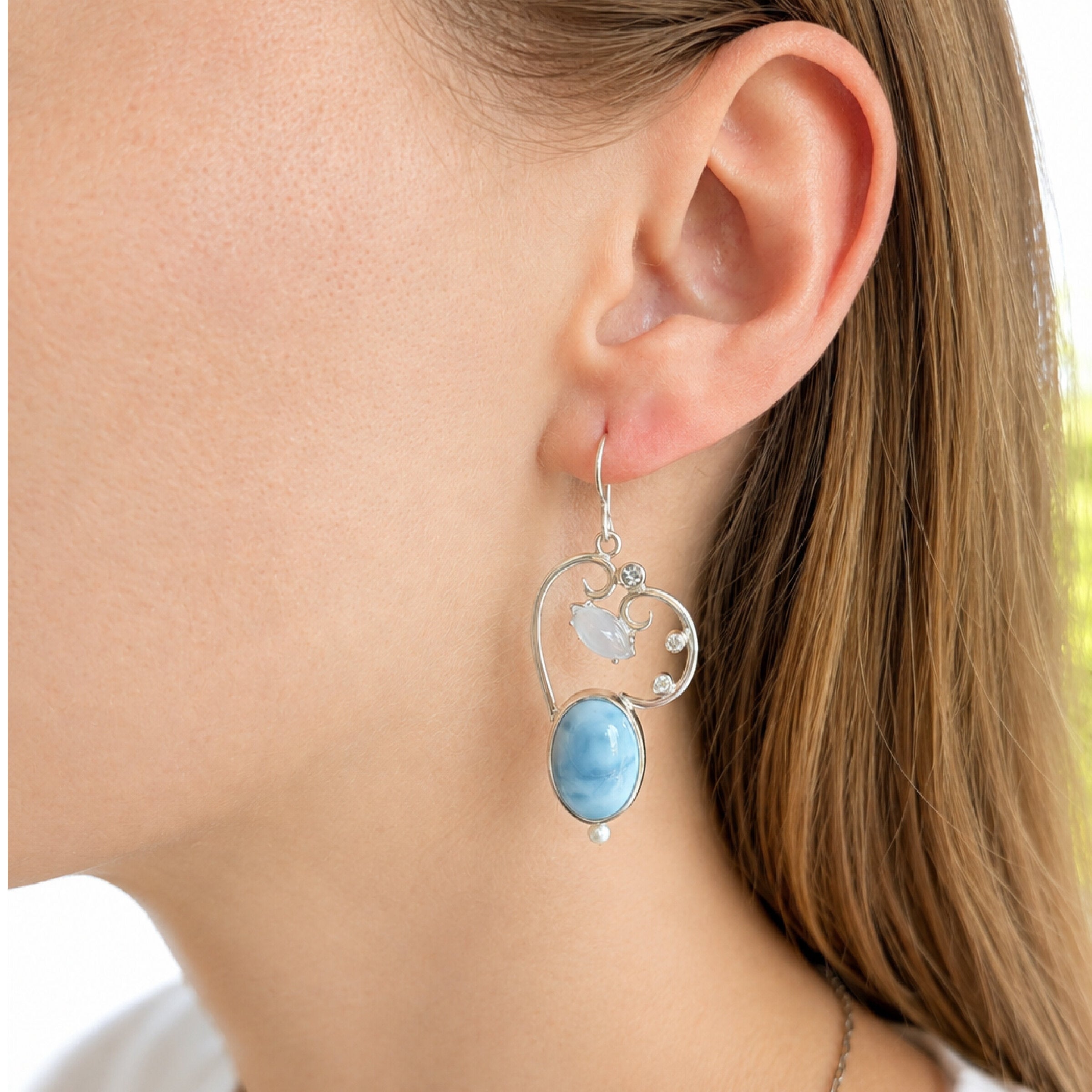 Blue Opal Daydream Earrings