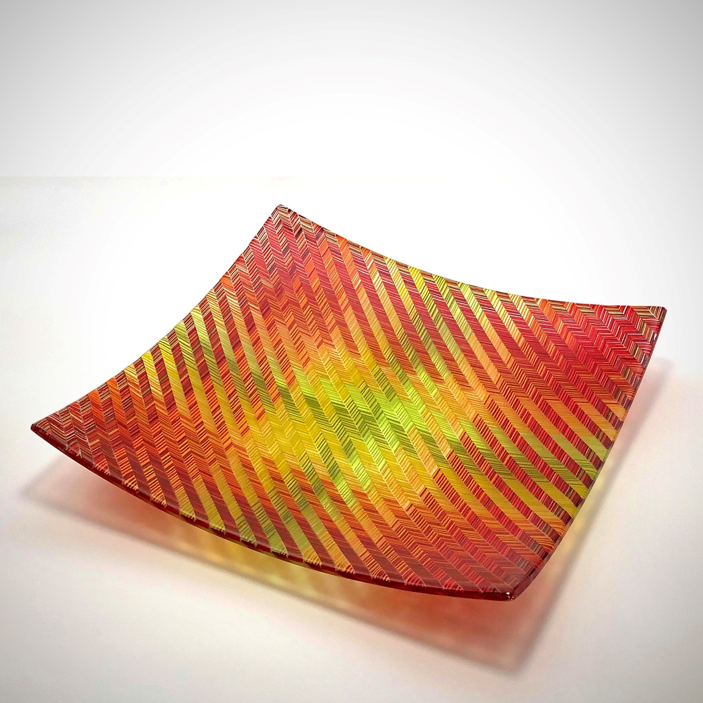 Autumn V Chevron Tapestry Platter