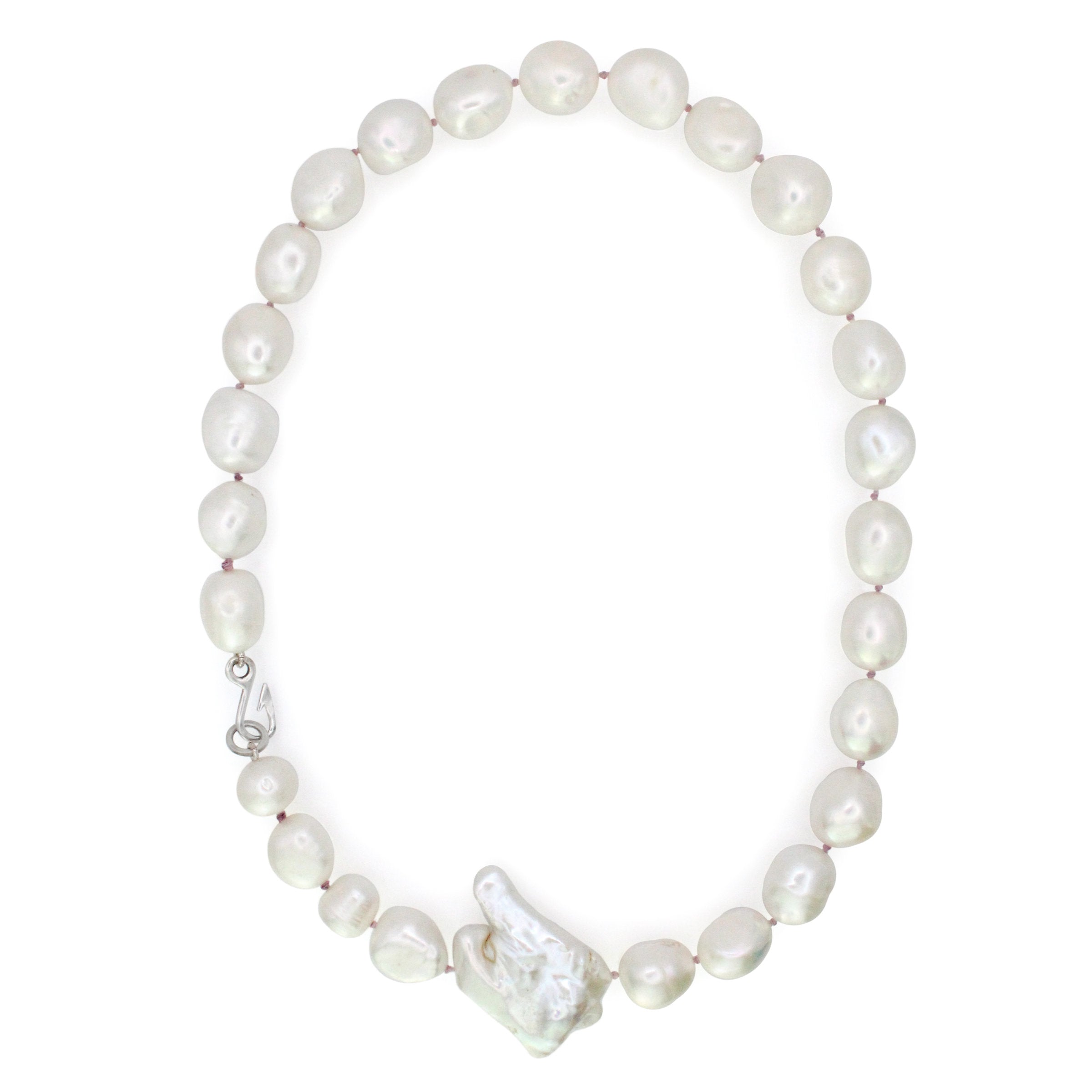 Keshi & Freshwater Baroque Pearl Necklace