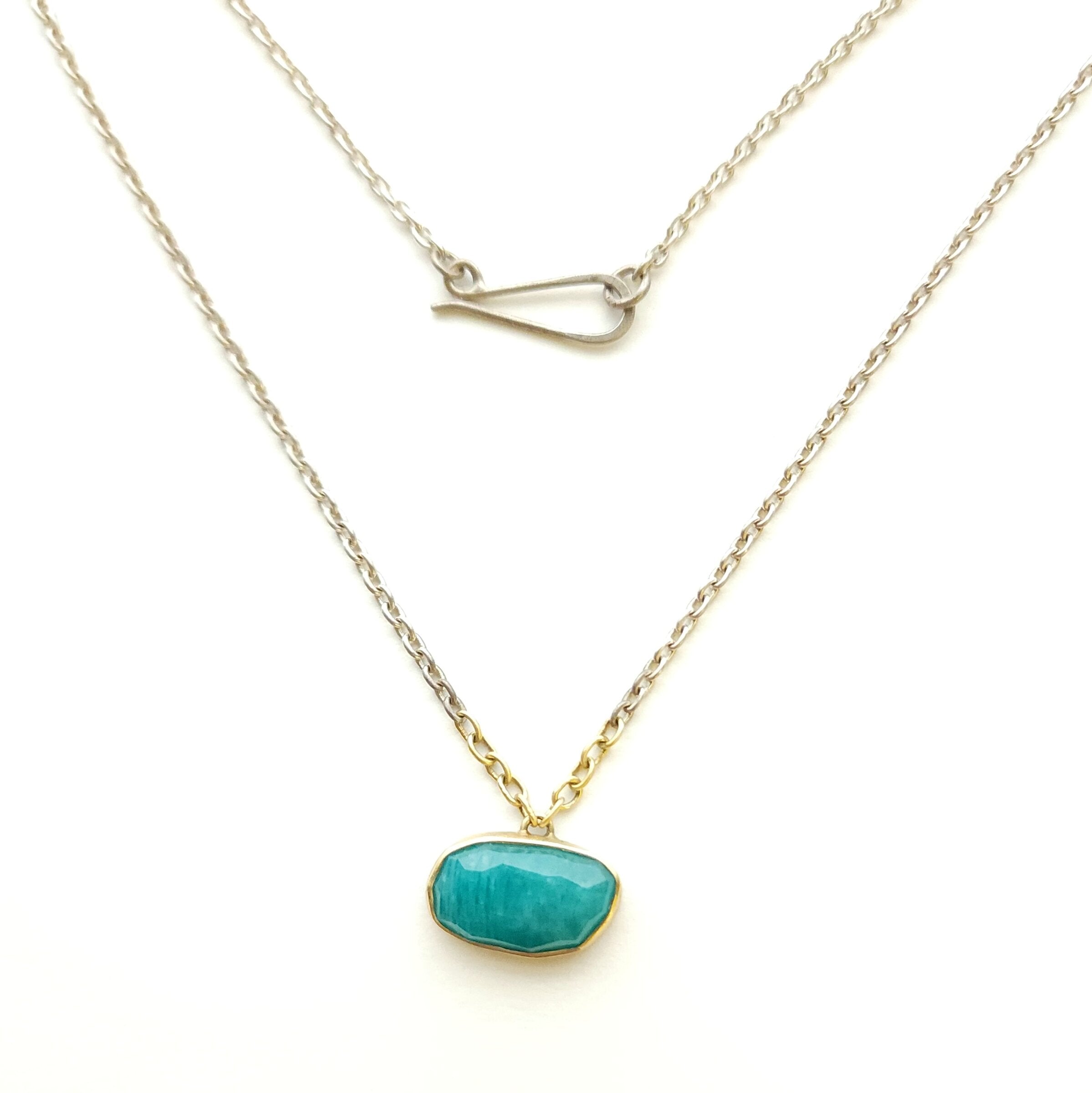 Amazonite Pendant Necklace
