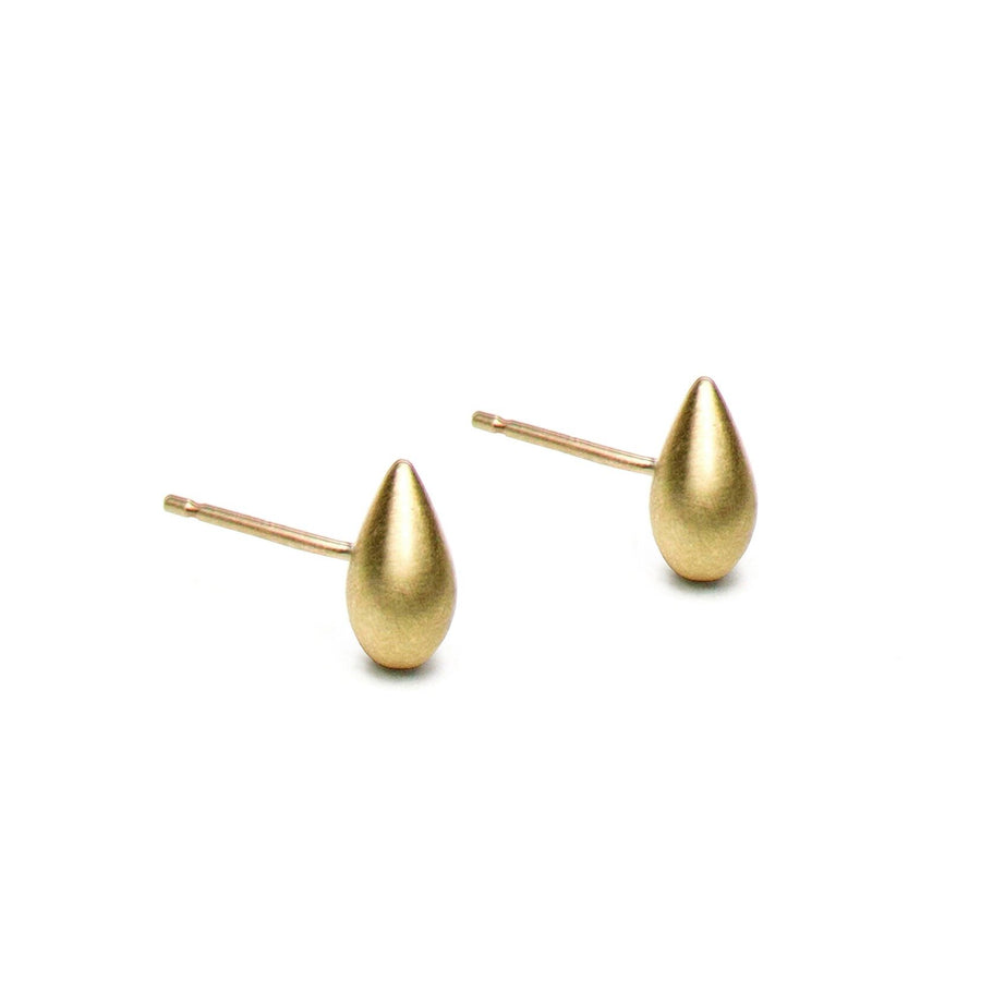Liquid Gold Drop Stud Earrings
