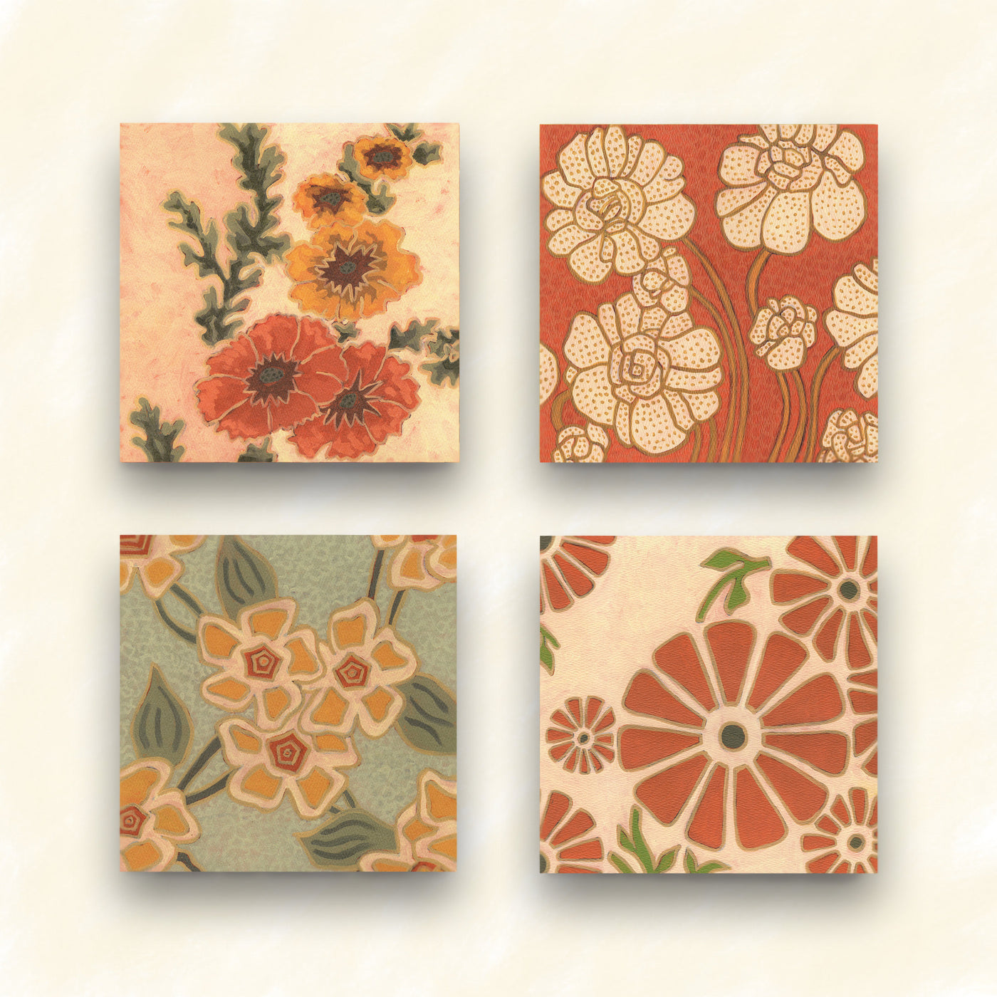 Blair, Liza, Elizabeth, and Morris Wooden Wall Tiles
