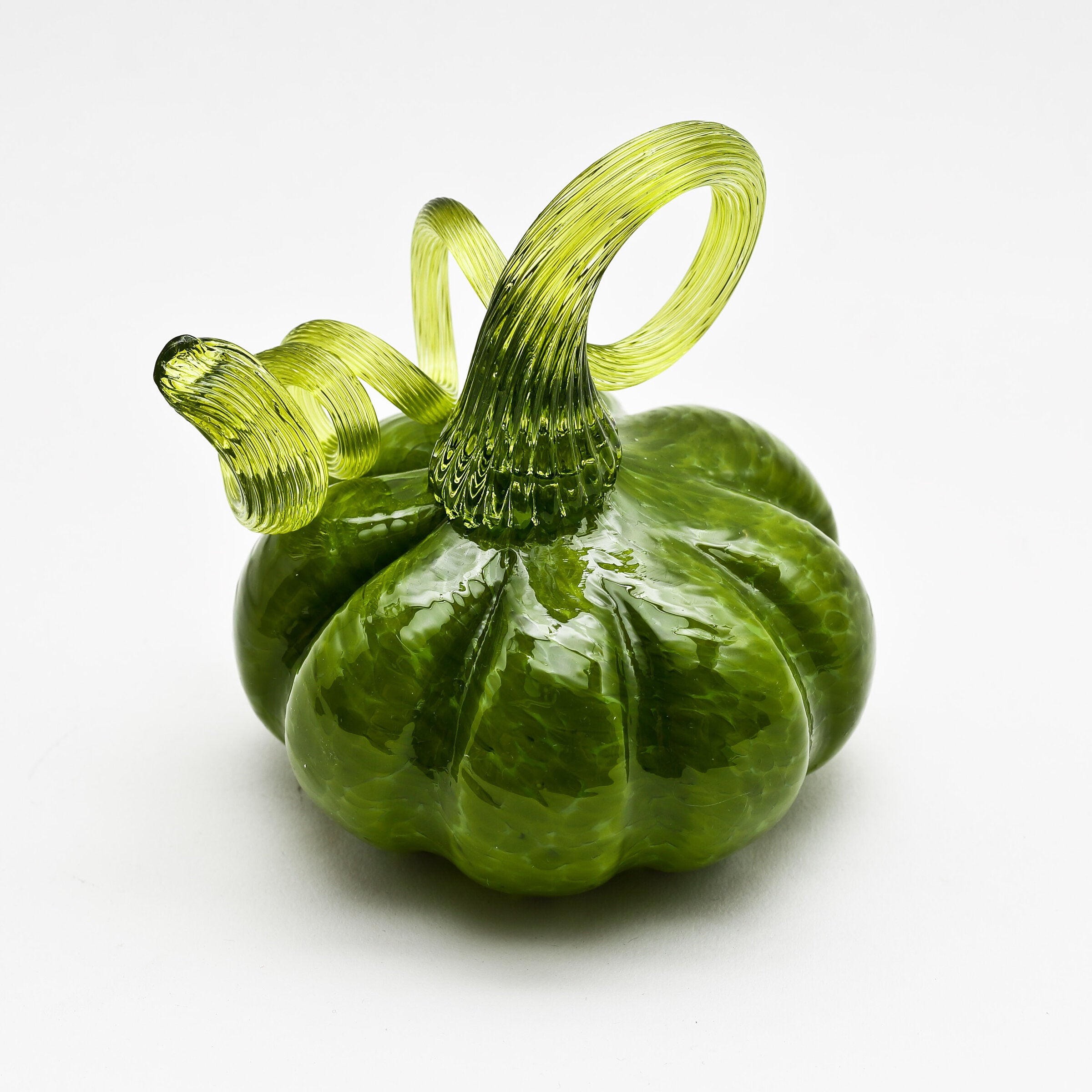 Green Stem Pumpkin in Green