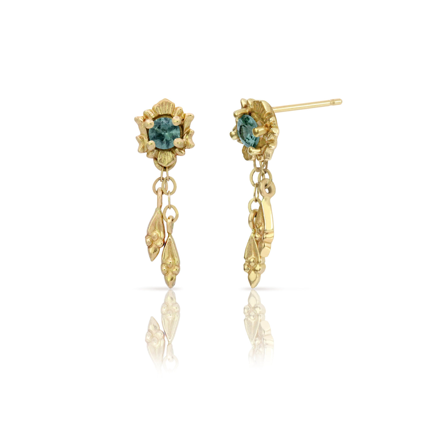 Fortuna Drop Sapphire Earrings