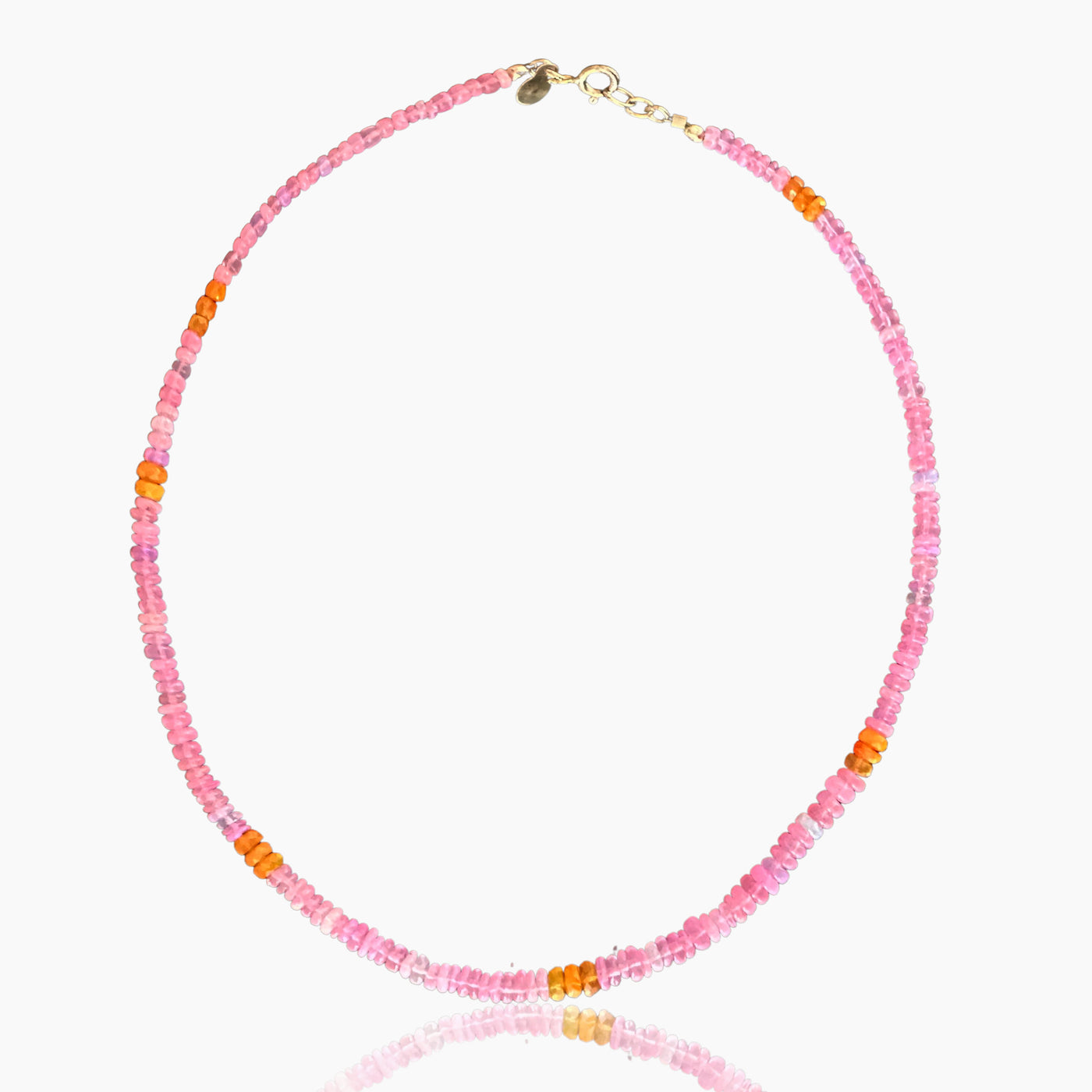 Neon Pink Opal Choker