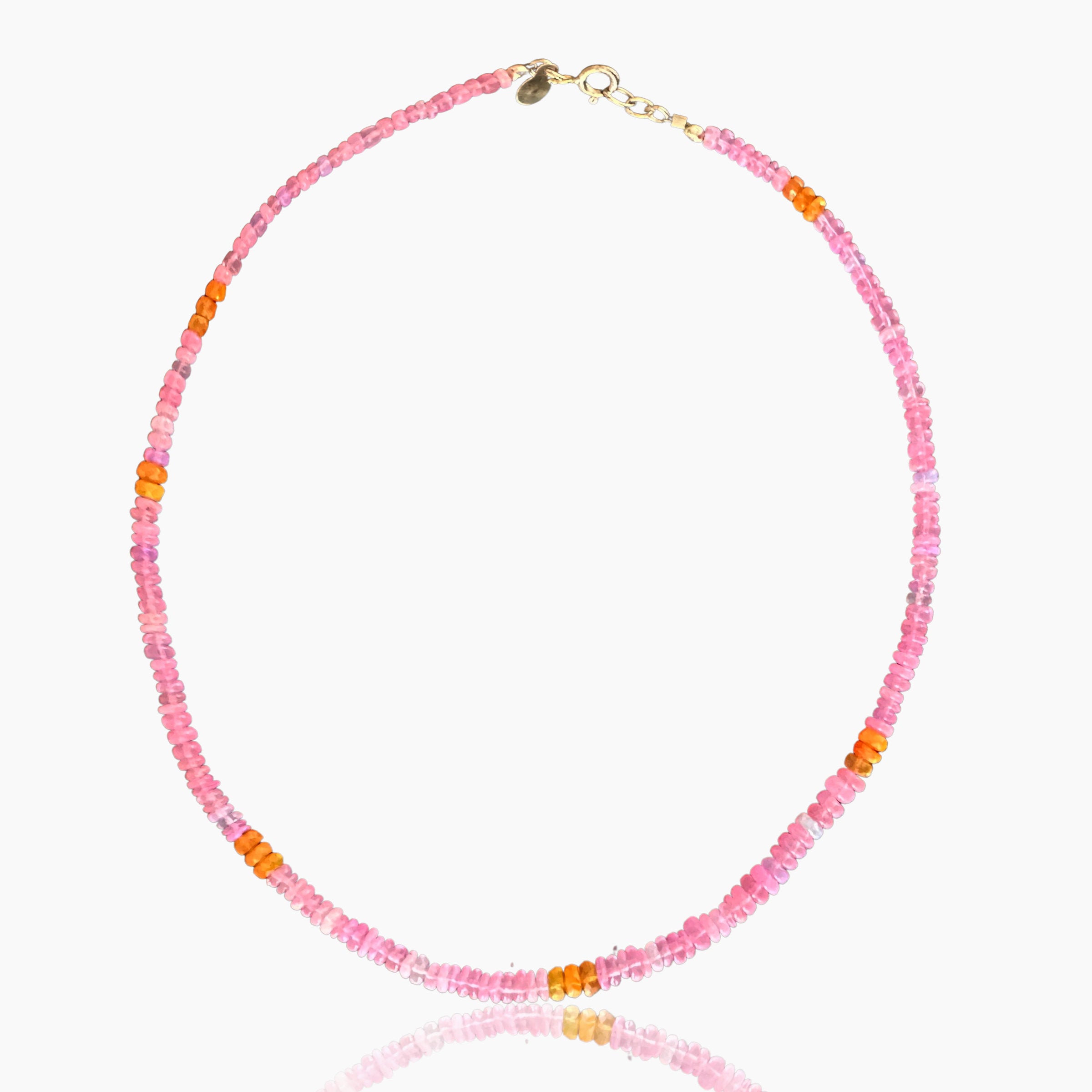 Neon Pink Opal Choker