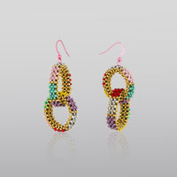 Harlequin Double Chain Earrings