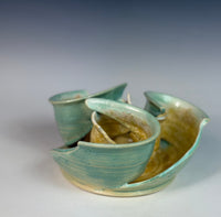 Crystalline Ikebana Topiary in Celadon