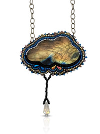 Large Labradorite Cloud Pendant