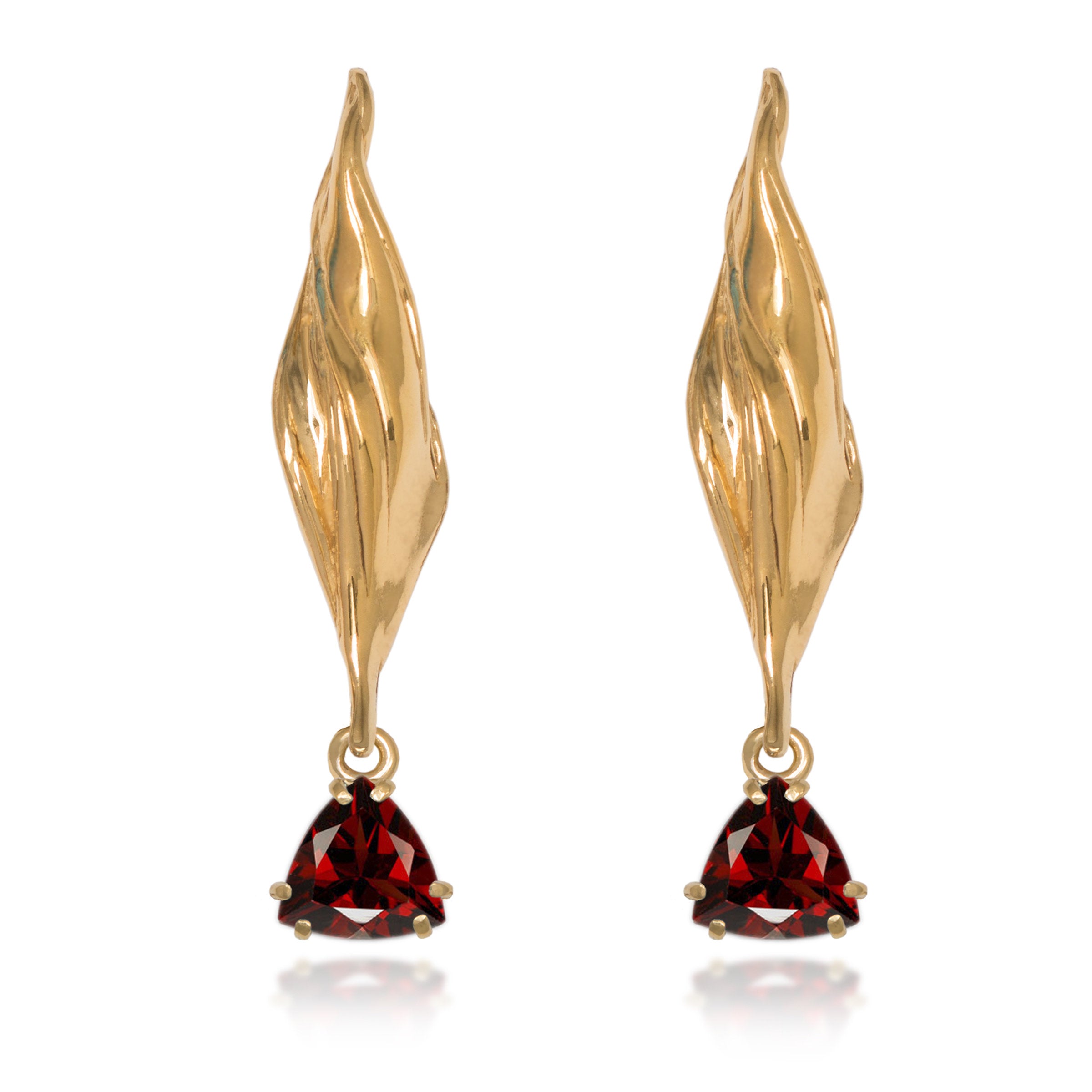 Yellow Gold & Garnet