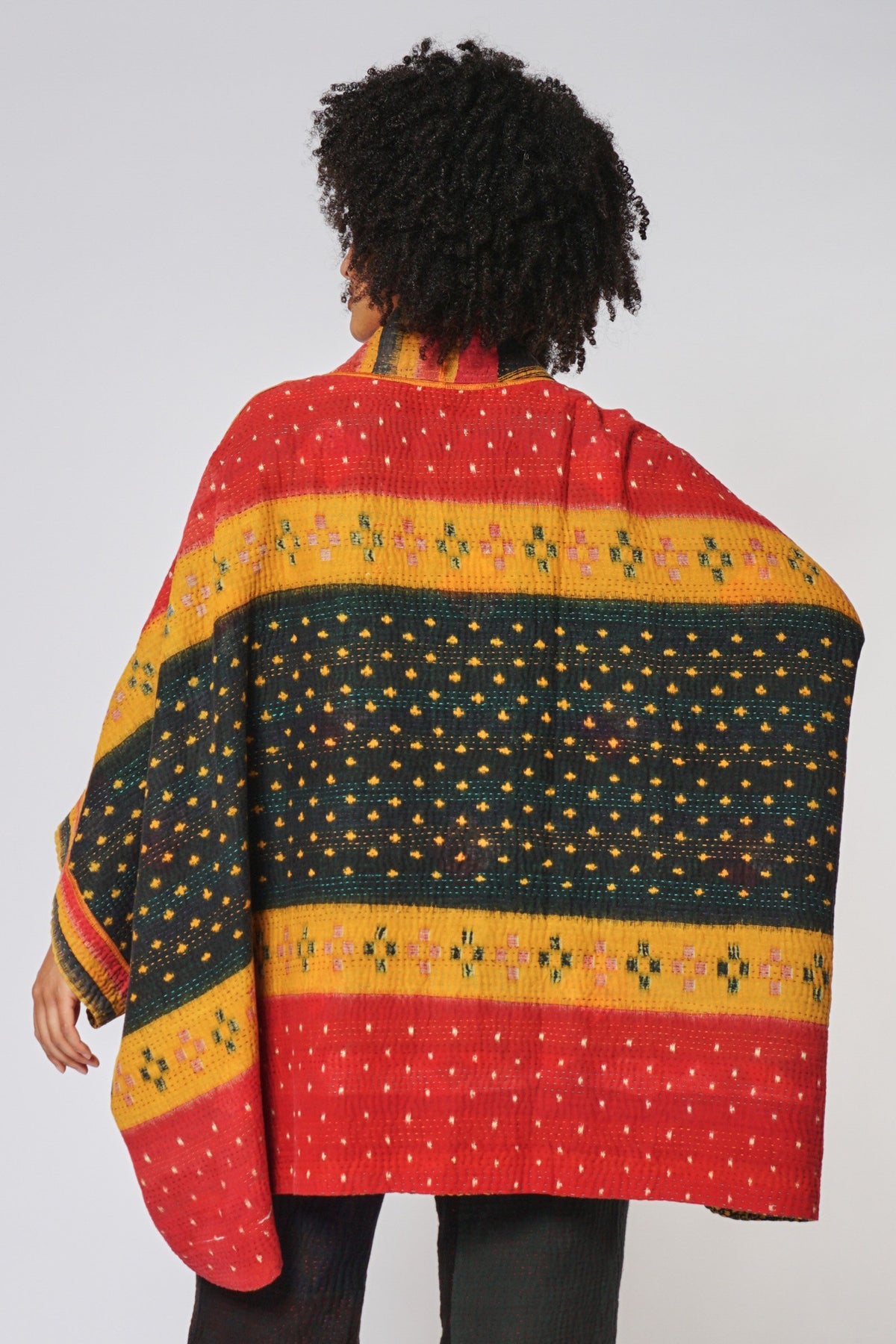 Double Collar Poncho #3