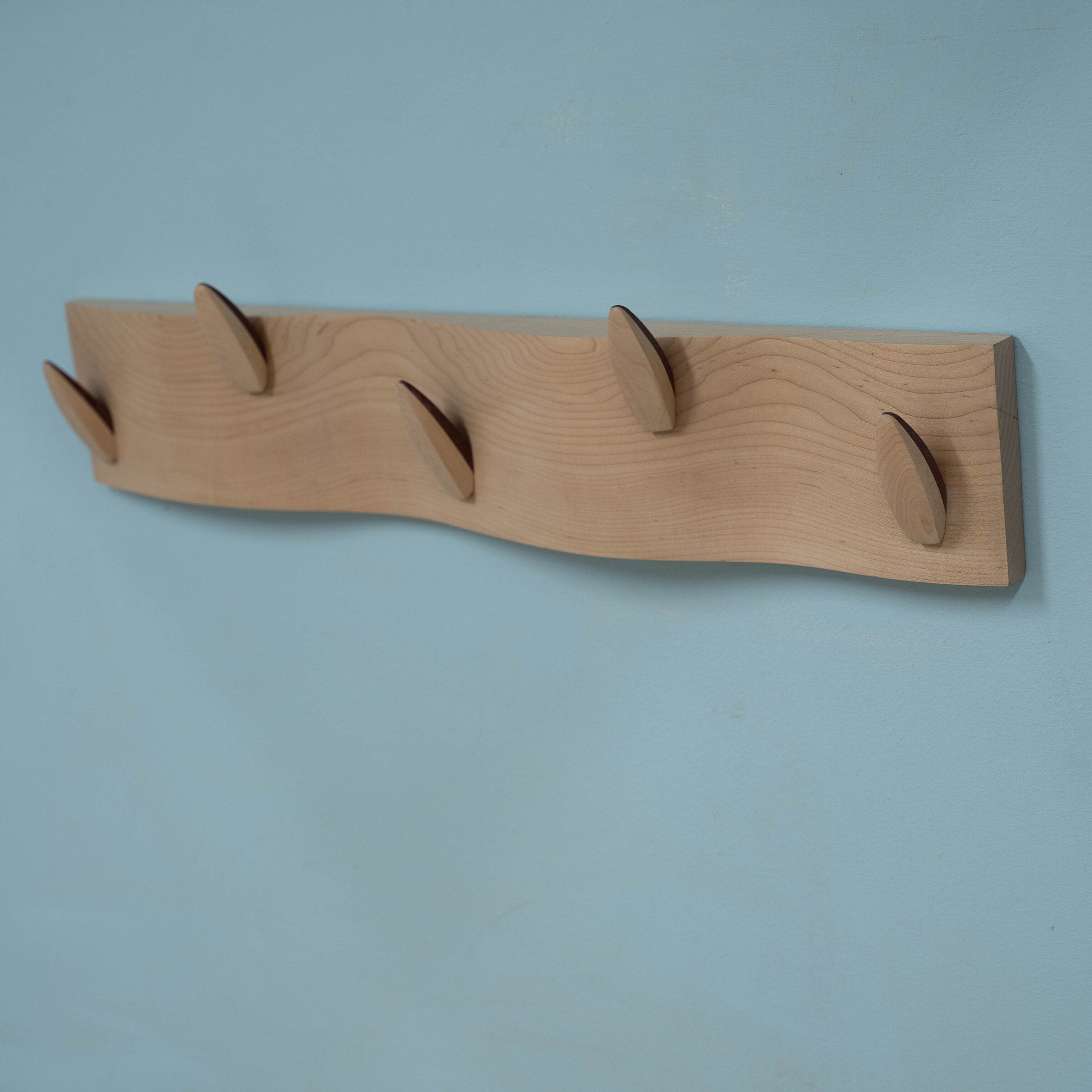 Maple and Purpleheart Coat Rack I