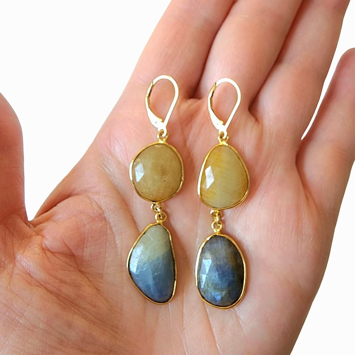 Sun & Sky Sapphire Earrings