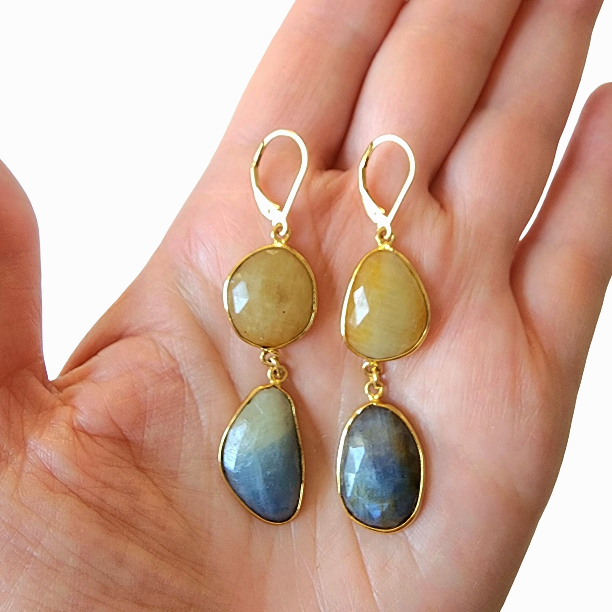Sun & Sky Sapphire Earrings