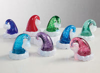 left to right: cobalt blue, light blue, red, purple, light green, aqua, ruby,  or light emerald