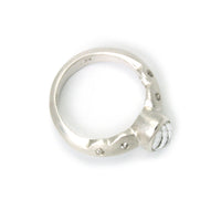 Scallop Ring with Arkansas Quartz