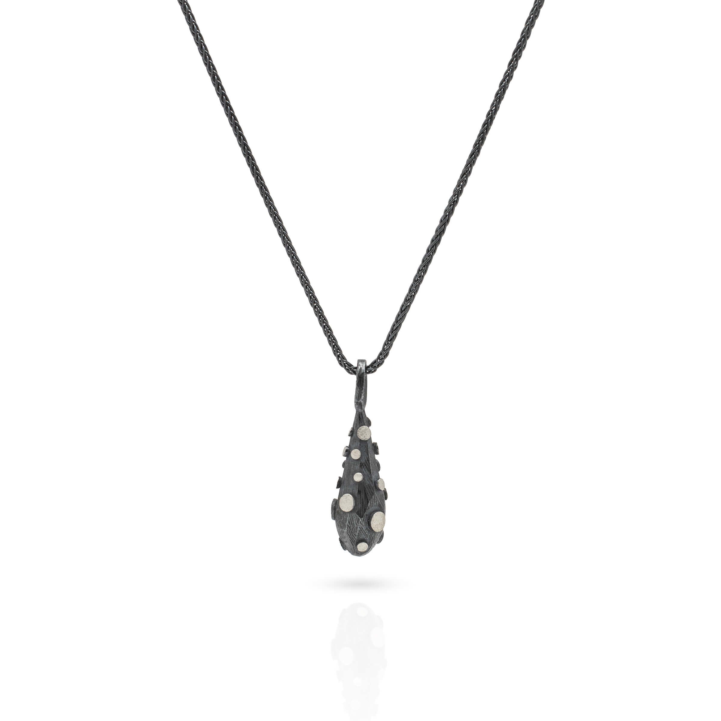 Disco Faceted Edge Drop Pendant