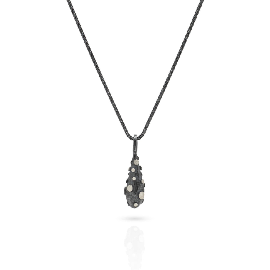 Disco Faceted Edge Drop Pendant