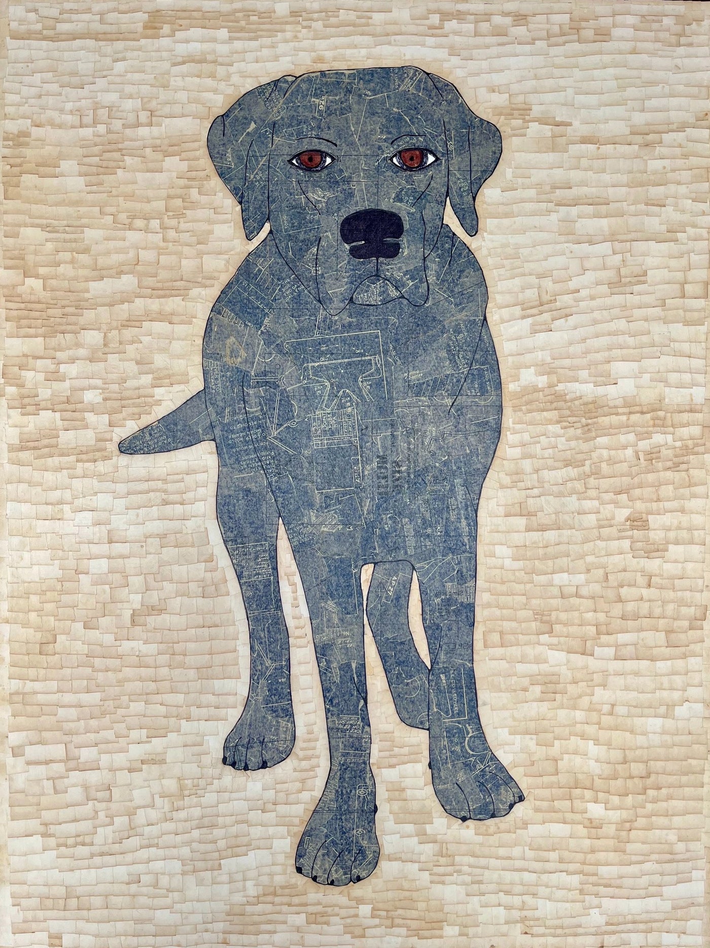 Brown-eyed Big Blue Dog