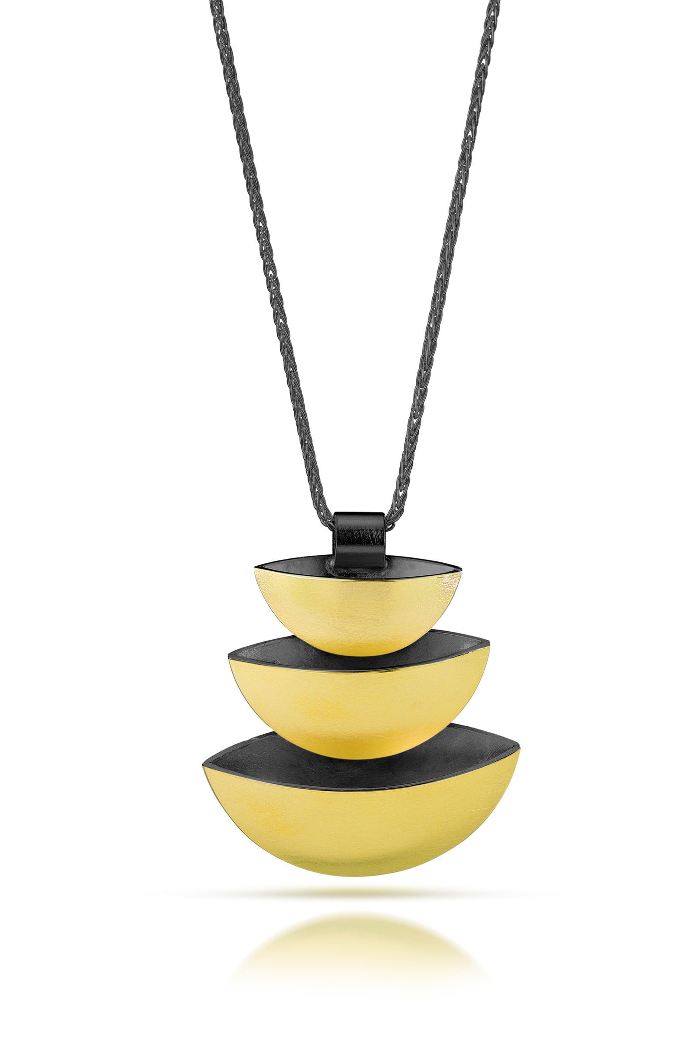 Three Bowls Pendant Necklace