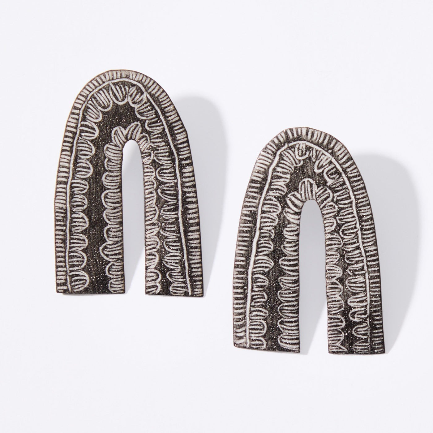 Arch Enamel Earrings