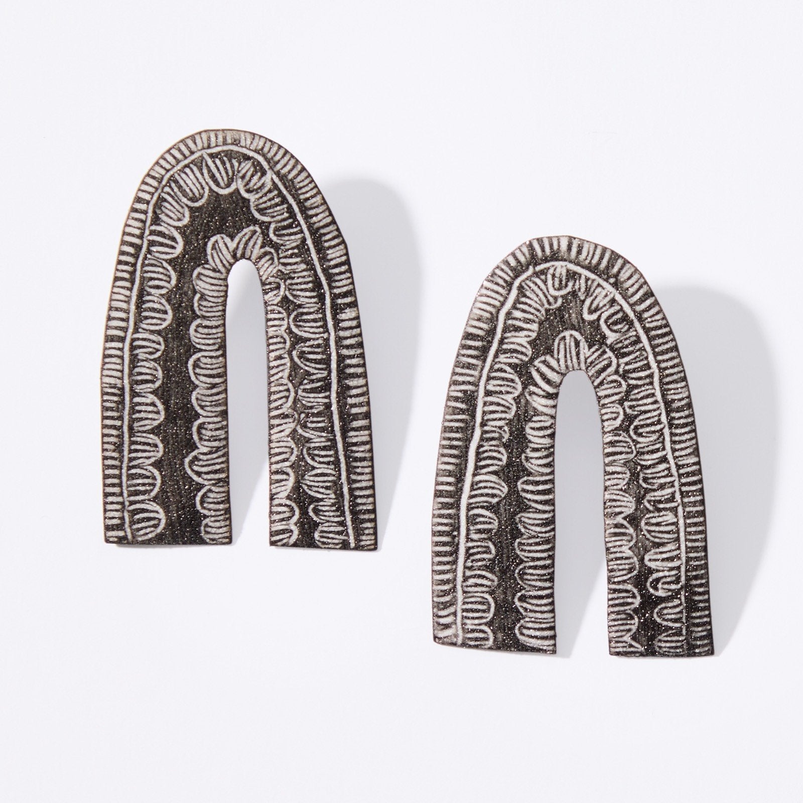 Arch Enamel Earrings