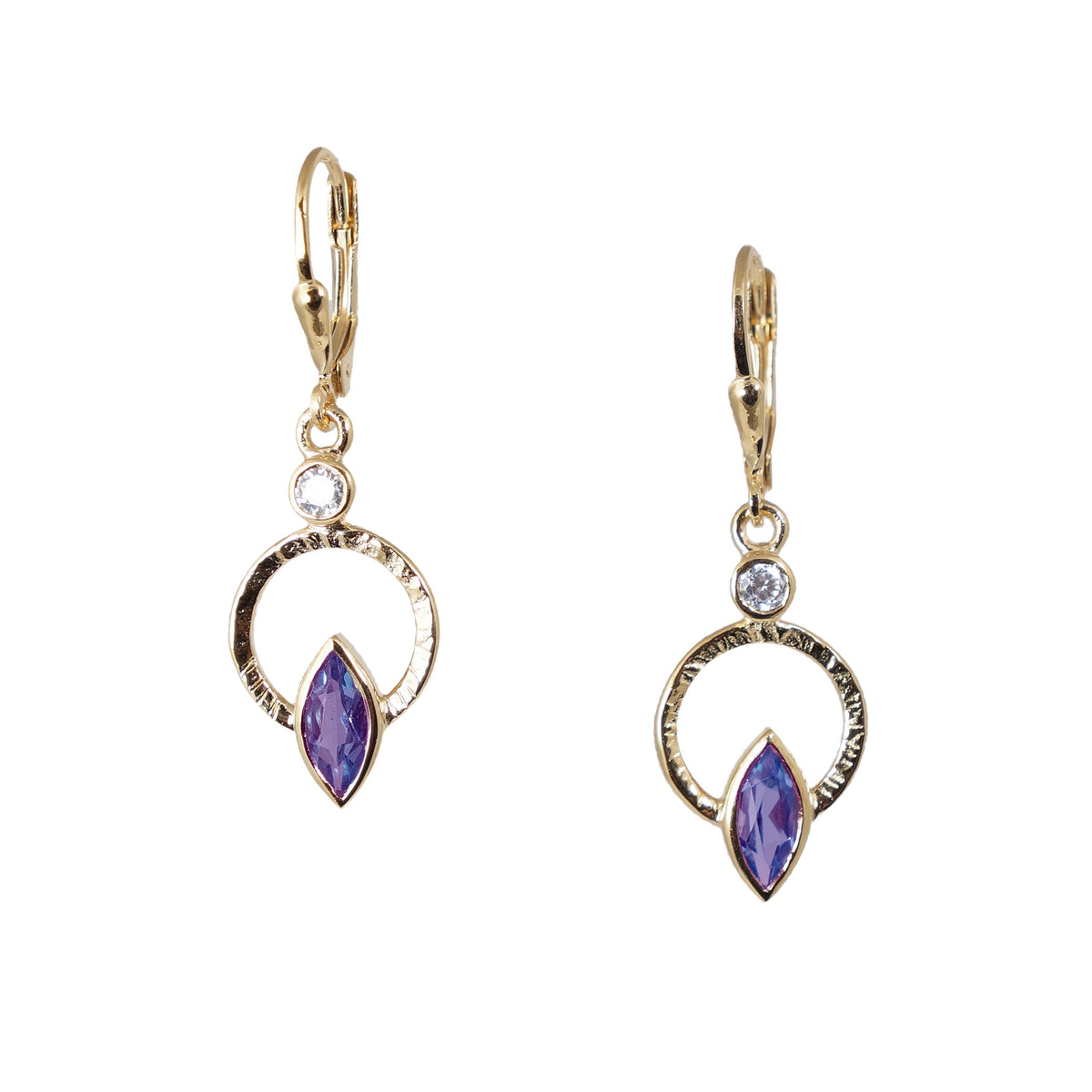 Amethyst with White Topaz Accent