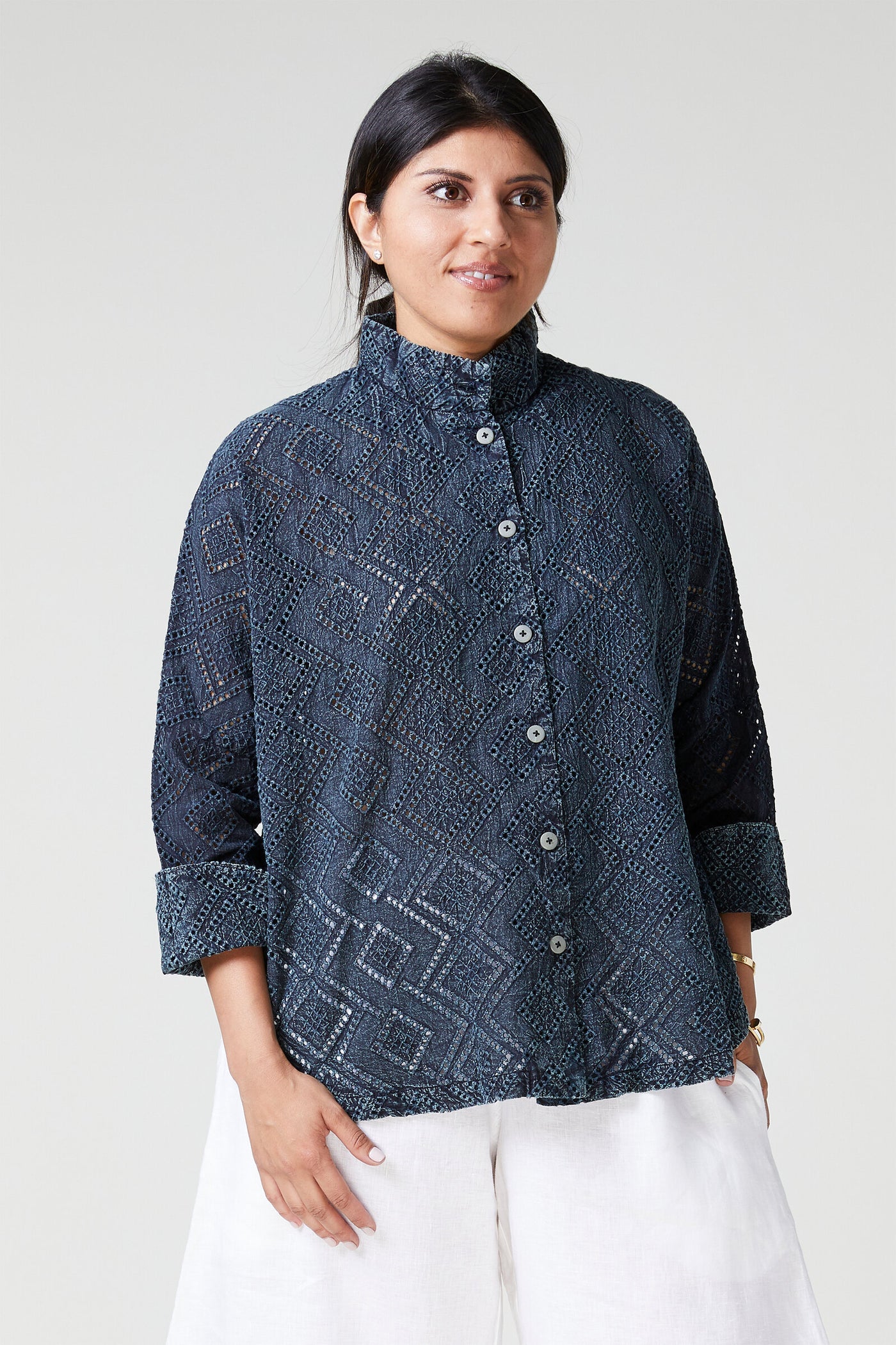 Circular Eyelet Shirt