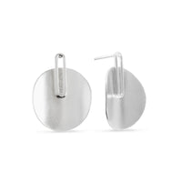 Polished Silver Wren Earrings