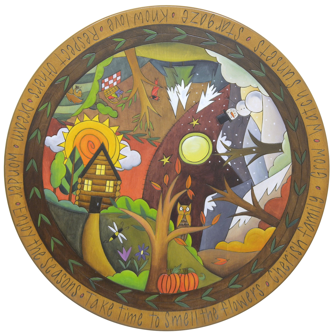 Four Seasons Quilt Lazy Susan