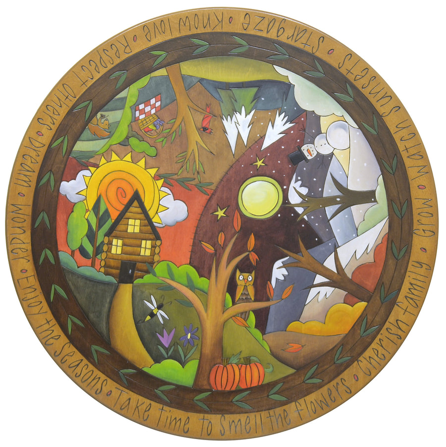 Four Seasons Quilt Lazy Susan