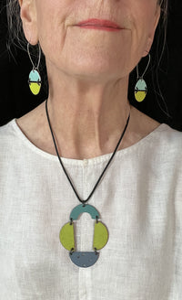 Turquoise/Chartreuse