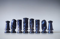 Handmade Raku Chess Set IV