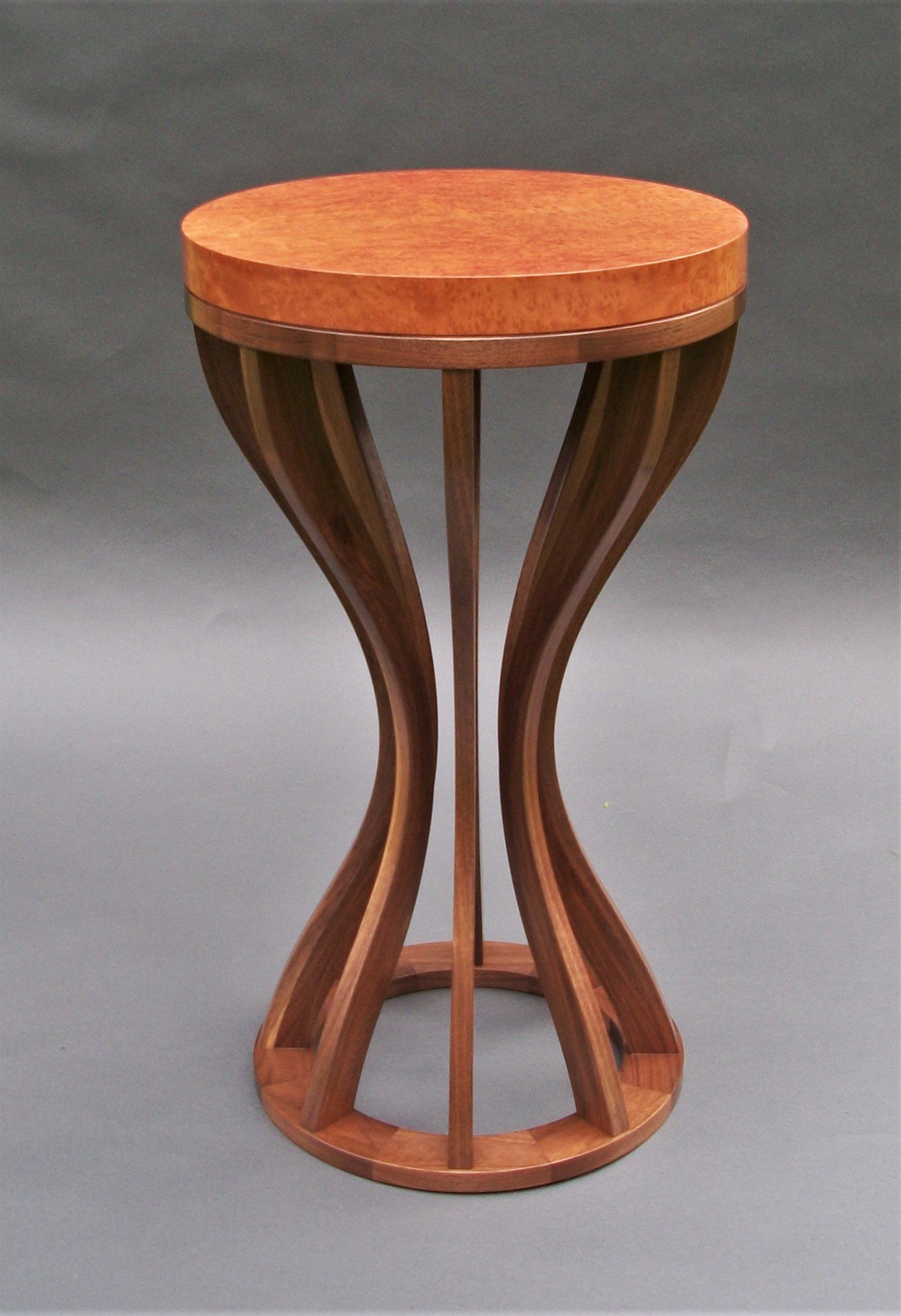 madrone burl and walnut