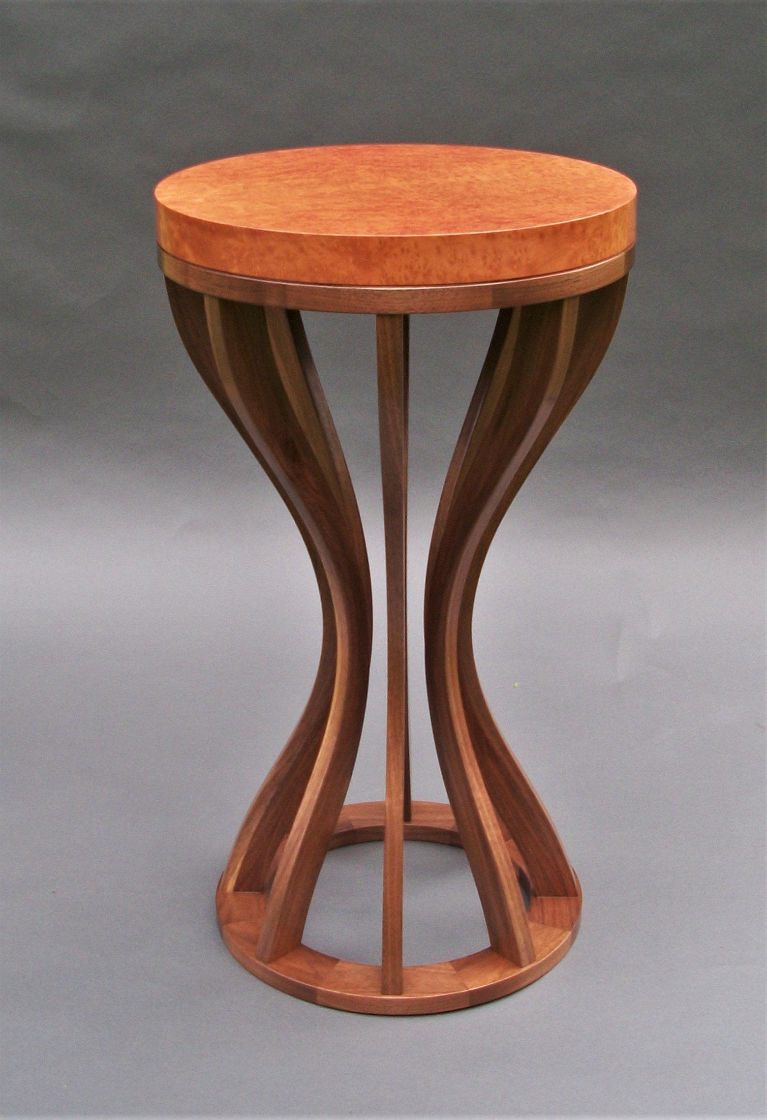 madrone burl and walnut