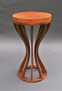 madrone burl and walnut