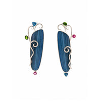 Midnight Opal Garden Earrings