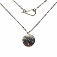 Diagonal Line Scribble Pendant