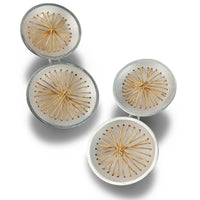 Bright Silver with 22k gold