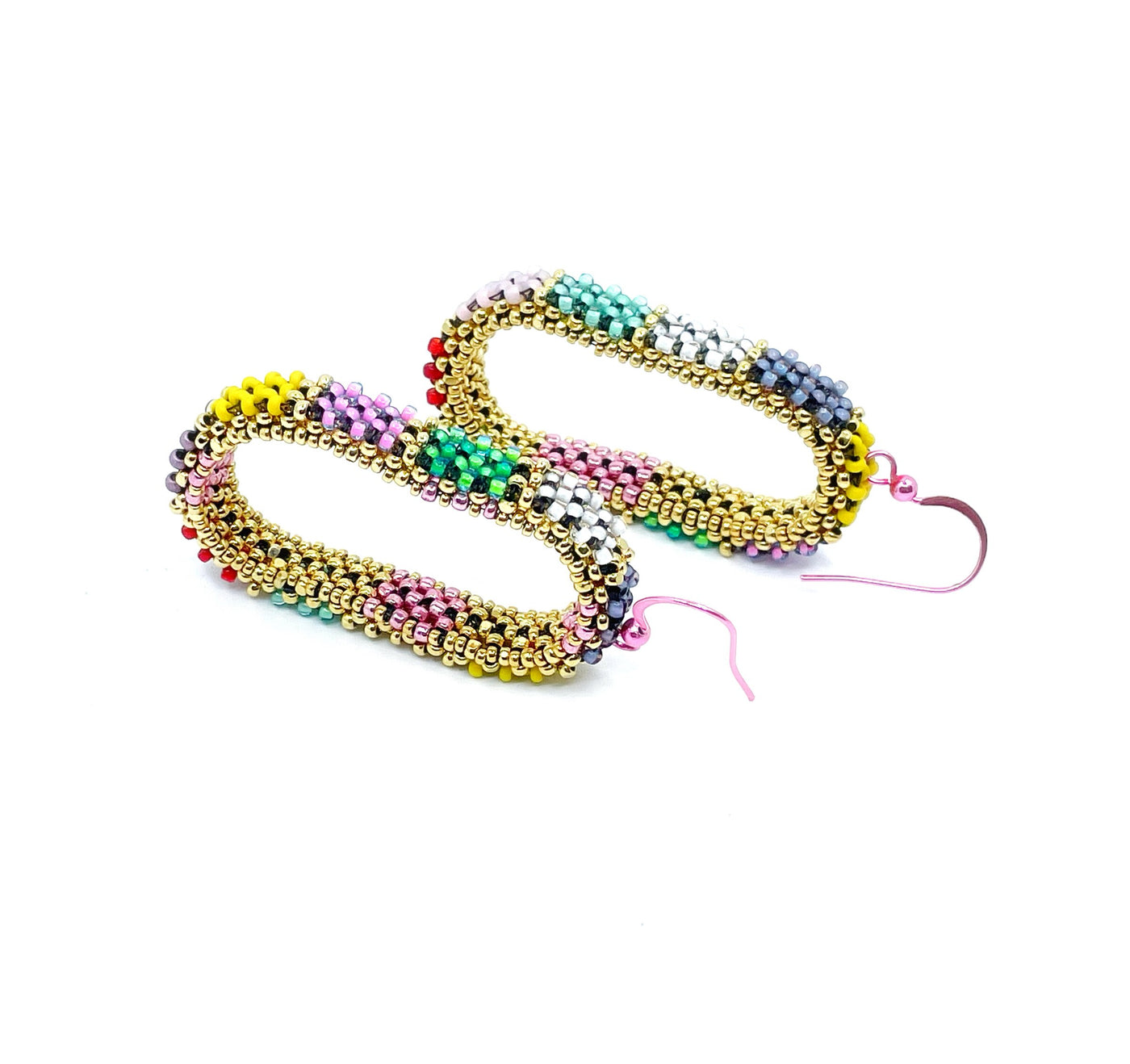 Harlequin Hoop Earrings