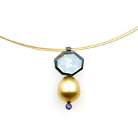 South Sea Pearl & Topaz Necklace