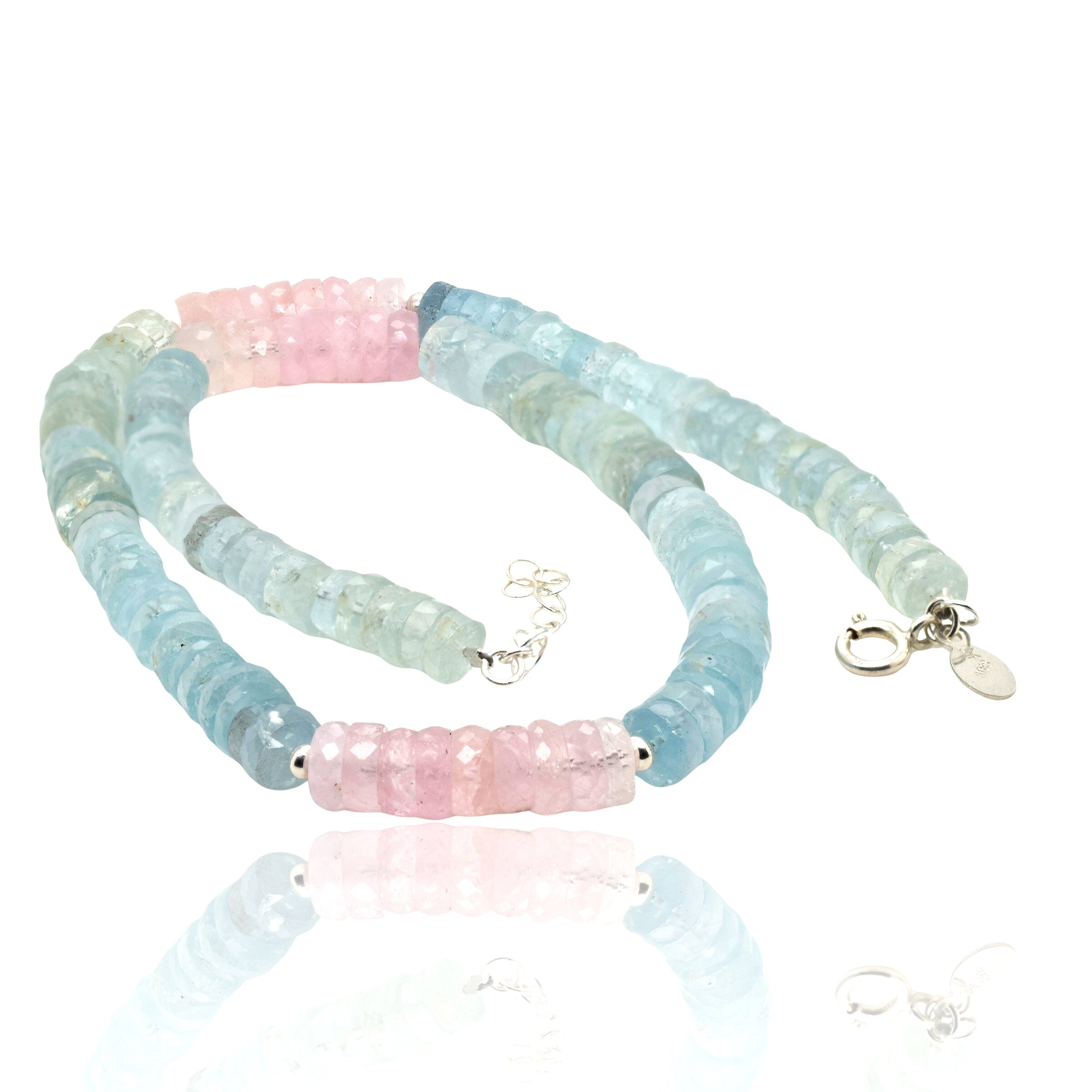 Aquamarine & Morganite Necklace